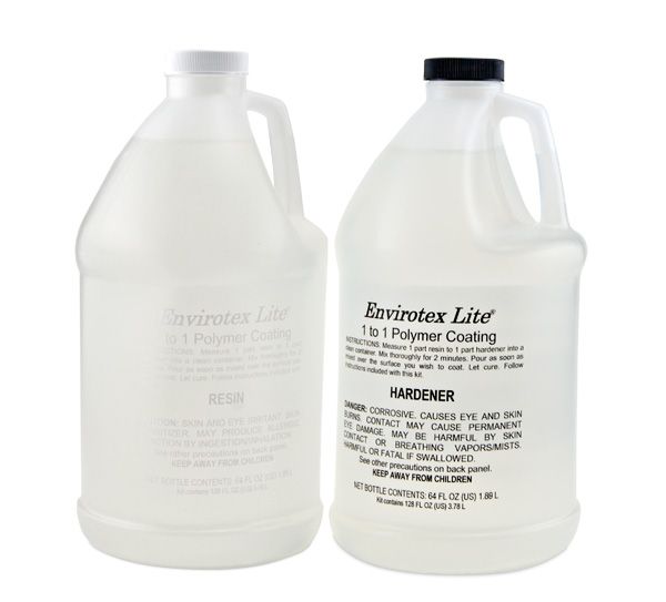 EnviroTex Lite Acrylic Finish Kit (1/2 gallon Resin, 1/2 gallon Hardener) 1 gallon