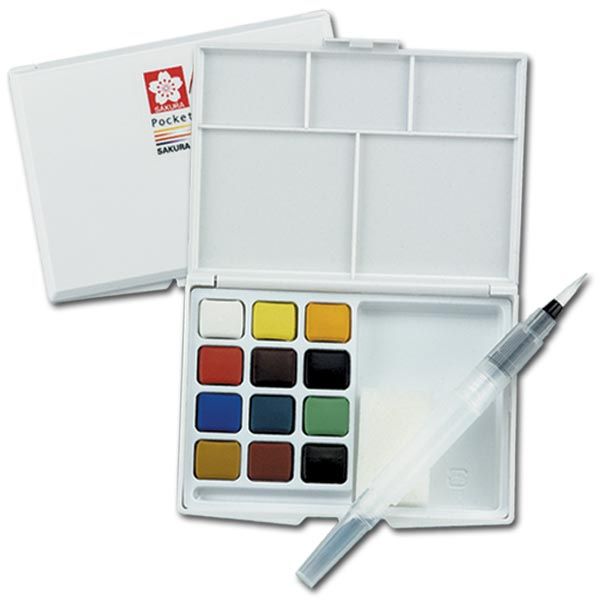 Koi Watercolor Pocket Field Sketch Box Set of 24
