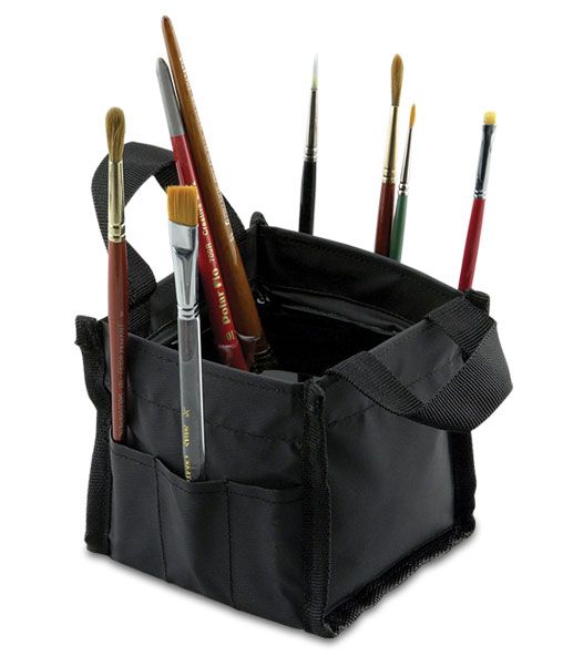 Holds Brushes Too in Side Pockets