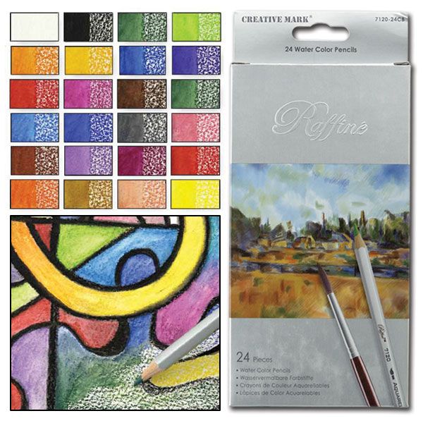 Raffiné Watercolor Pencils Set of 24 - Assorted Colors