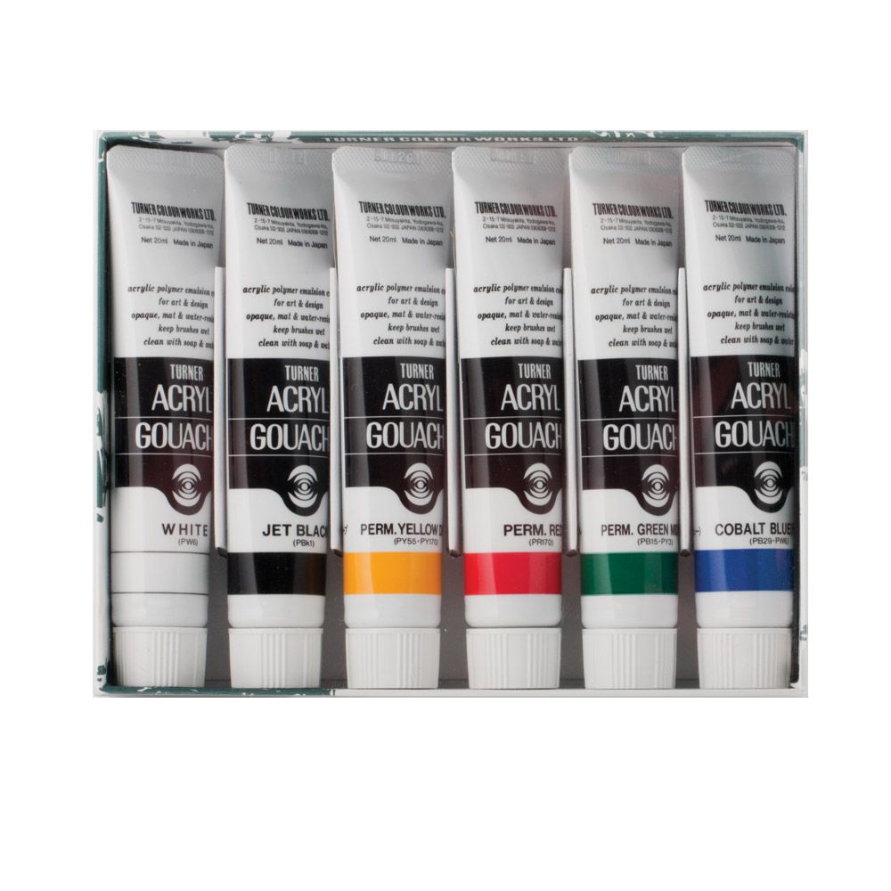 Turner Acrylic Gouache 20ml Special Color Set Pastel Series 15 Colors  72941japan for sale online