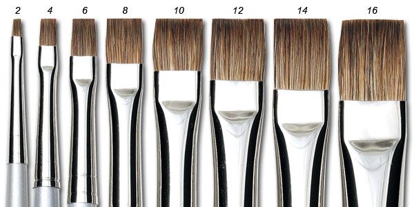 Isabey Siberian Fitch Brush Series 6175 Flat 10