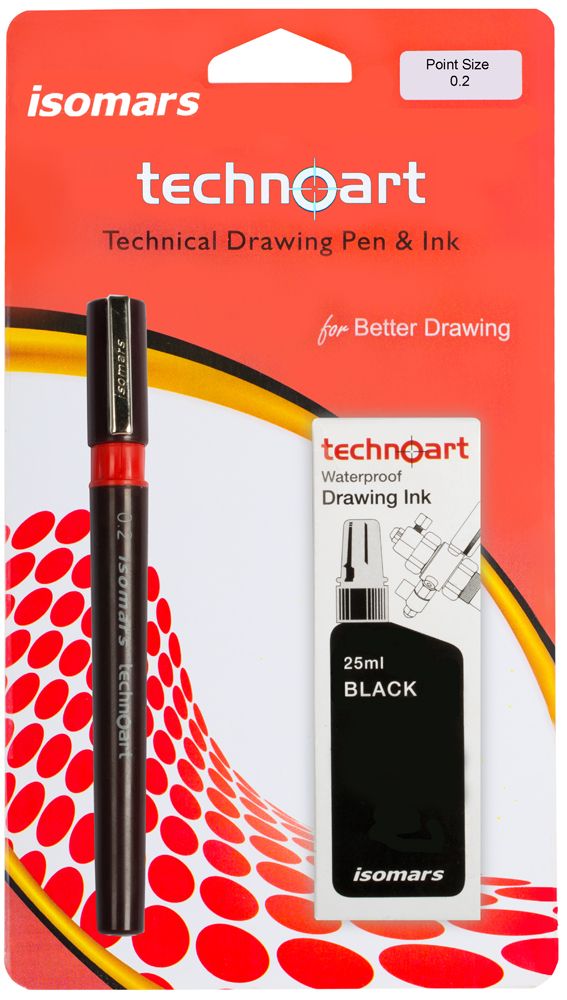 0.2 Mm Isomar Pen Nib + Ink
