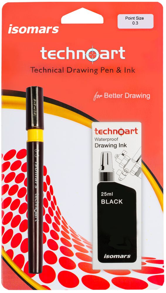 0.3 Mm Isomar Pen Nib + Ink	