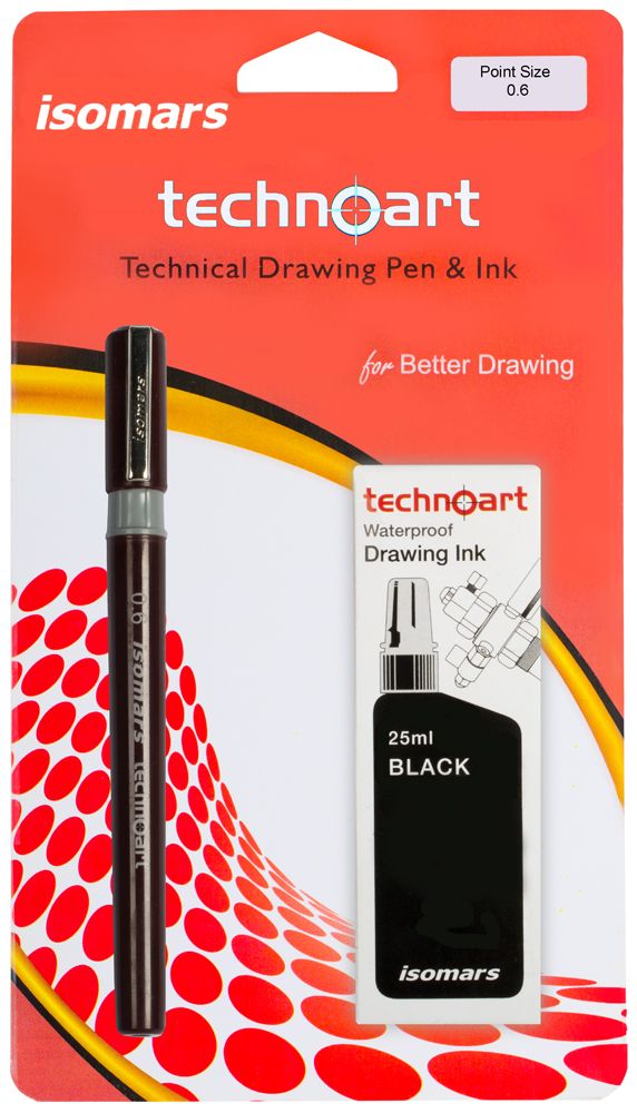 0.6 Mm Isomar Pen Nib + Ink