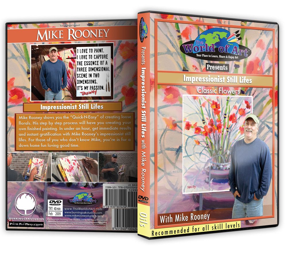Impressionist Still Lifes: Classic Flowers DVD with Mike Rooney
