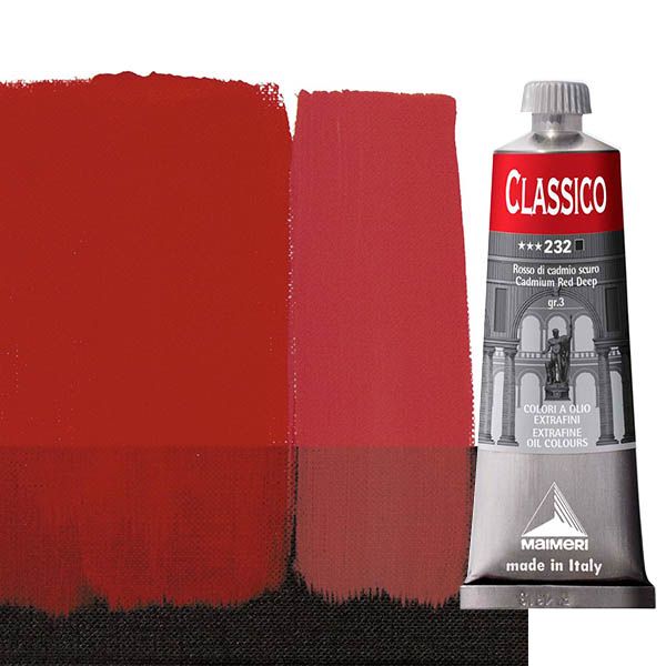 Maimeri Classico Oil Color 60 ml Tube - Cadmium Red Deep