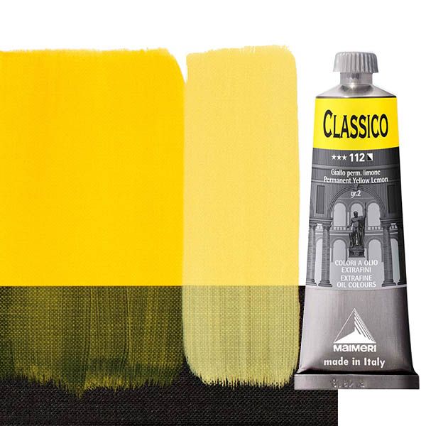 Maimeri Classico Oil Color 60 ml Tube - Permanent Yellow Lemon