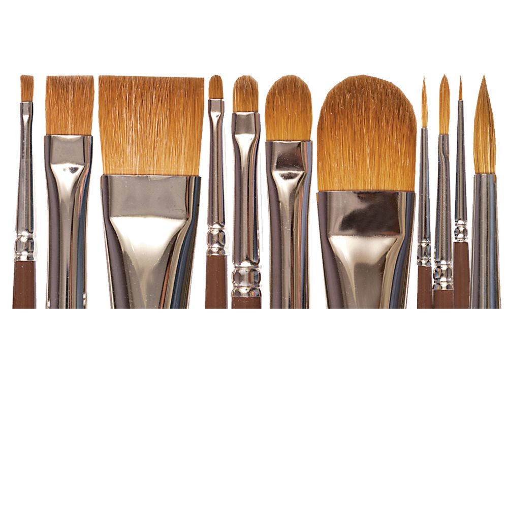 Raphaël Red Sable Oil Color Brushes Pro Series Mixed Set Jerry's Artarama