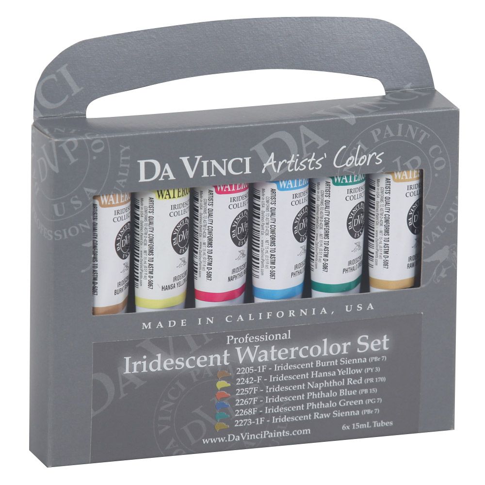 Da Vinci Artists' Watercolor Tube Mixing Set of 6 15 ml Tubes
