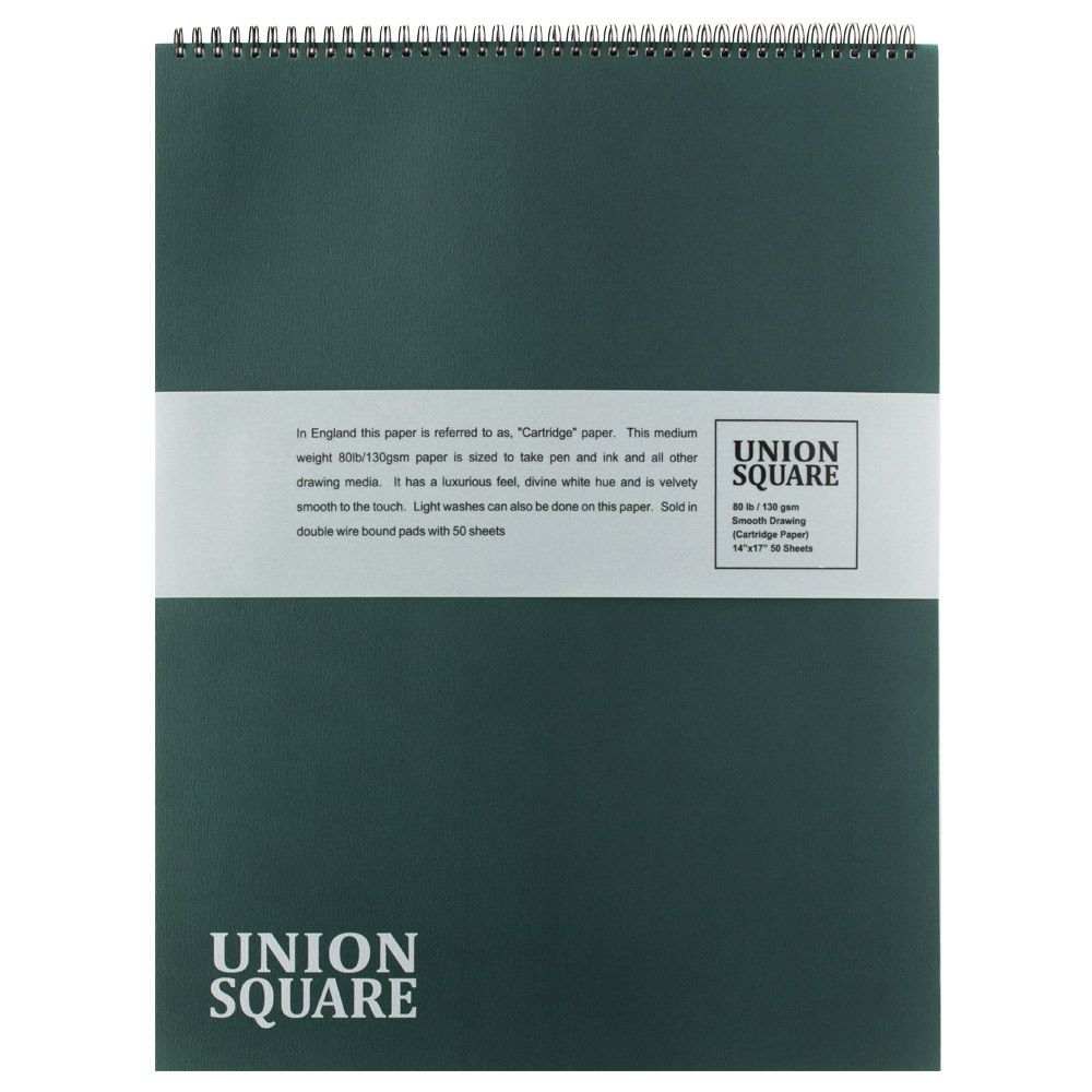 Union Square Smooth Drawing Paper Pad 80lb (50 sheets) 14x17" Jerry's