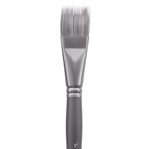 Jack Richeson Grey Matters Series 9835 Short Handle 1In Synthetic Flat Rake