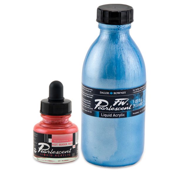 Daler-Rowney FW Pearlescent Liquid Acrylic Inks