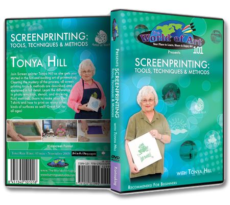 Tonya Hill - Video Art Lesson "Screenprinting: Tools, Techniques and Methods" DVD