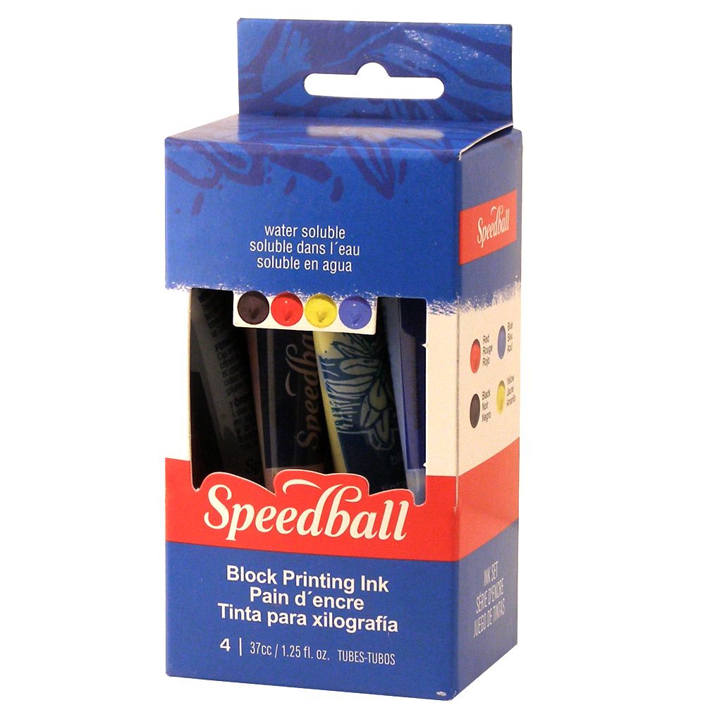Speedball® Block Printing Ink Water Soluble (Set of 4) Jerry's Artarama