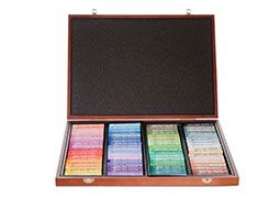 Mungyo Gallery Soft Oil Pastels Wood Box Set of 72 - Assorted Colors