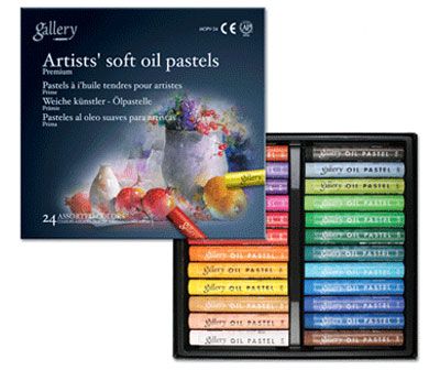 ArtRight Gallery Artists' Soft Oil Pastels - 24 Colors 