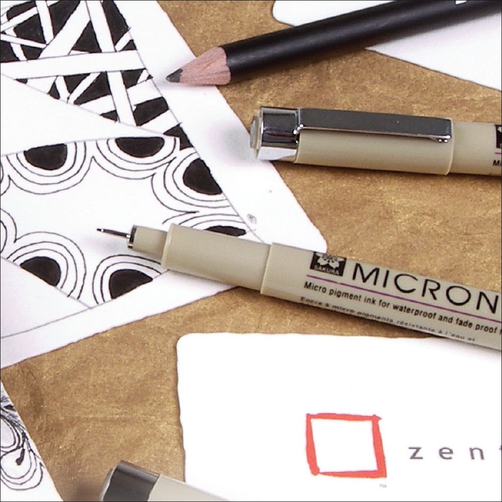 Zentangle Pigma Micron Pen 10pc Set - Meininger Art Supply