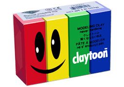 Claytoon Modeling Clay for Kids 1 lb. Total - Primary Colors