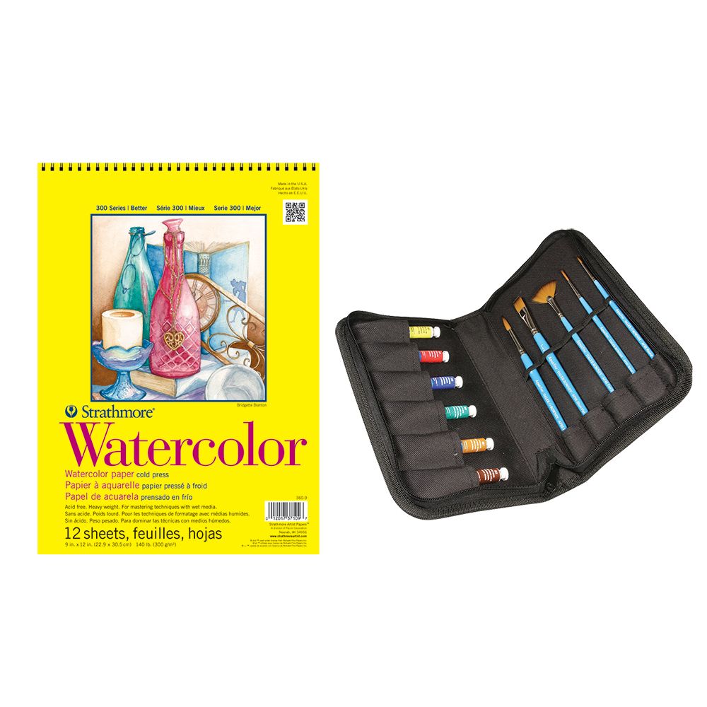 Daler-Rowney Aquafine Water Colour Brush and Paint Set Deluxe