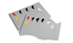New Wave Palette Grey Pad Handheld Disposable Paper Palette Pad 16x11" - Grey