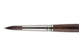 Escoda Versatil Synthetic Kolinsky Long Handle Brush Round Pointed #18