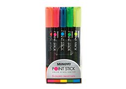 Mungyo Point Stick Solid Highlighter Set of 5 - Assorted Colors