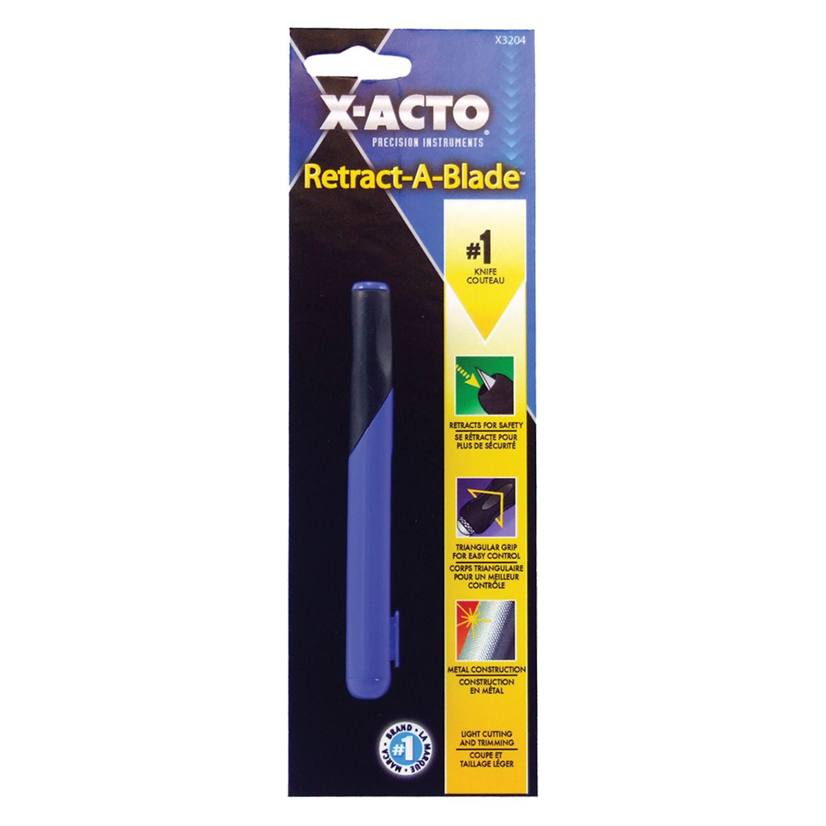 XActo 1 RetractaBlade Knife Black/Blue Jerry's Artarama