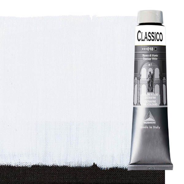 Maimeri Classico Oil Color 200 ml Tube - Titanium White