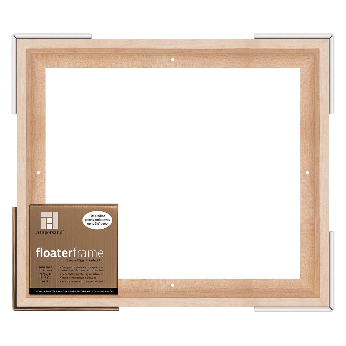 Ampersand Bold Face, Maple 11"x14" Floater Frame, 11/2" Deep Jerry's