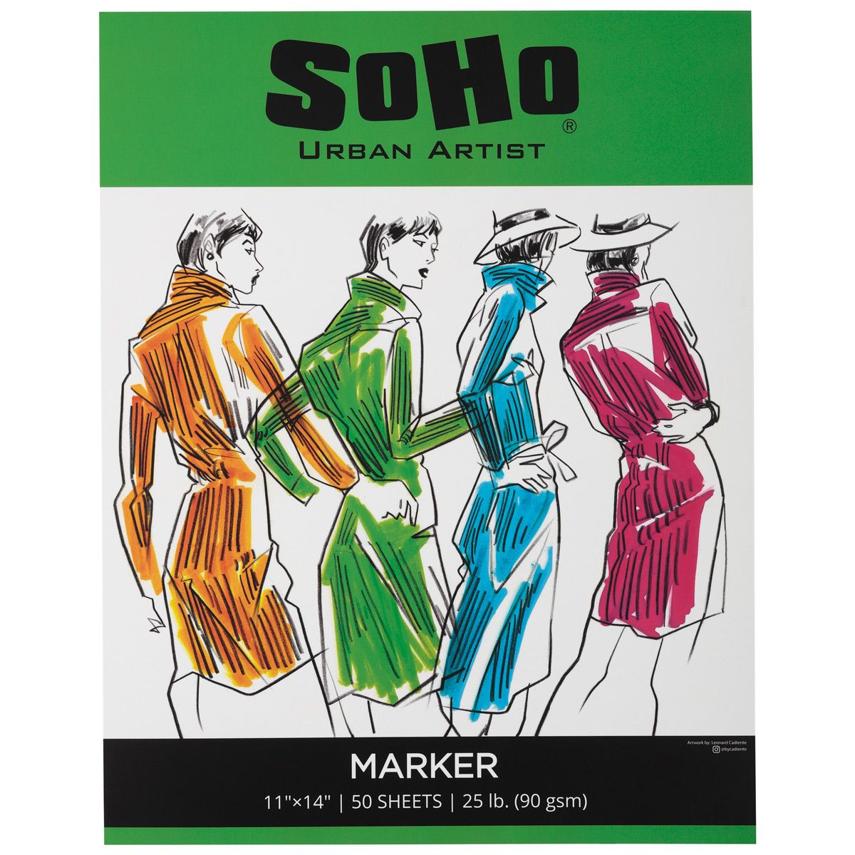 SoHo Marker Paper Pad 14"x17", 50 Sheets