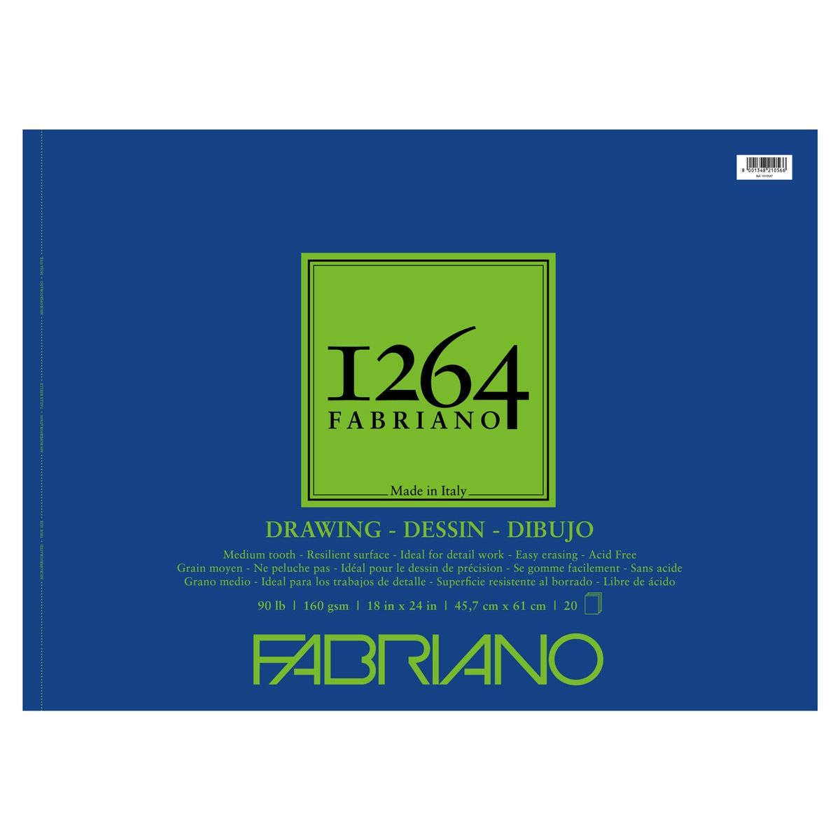 Fabriano 1264 Drawing Pad - 18x24