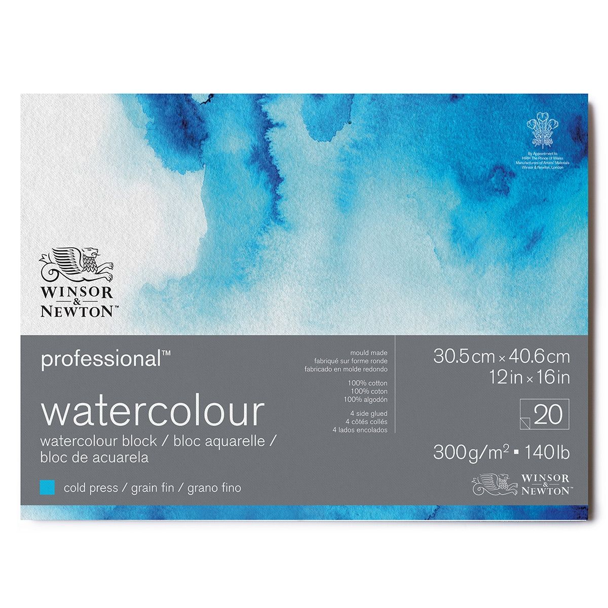Winsor & Newton Professional Watercolor Spiral Pad 140 lb Cold Press 5x7  (15-Sheets)