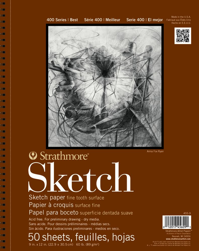 Strathmore® 400 Series Smooth Surface Drawing Paper Pad