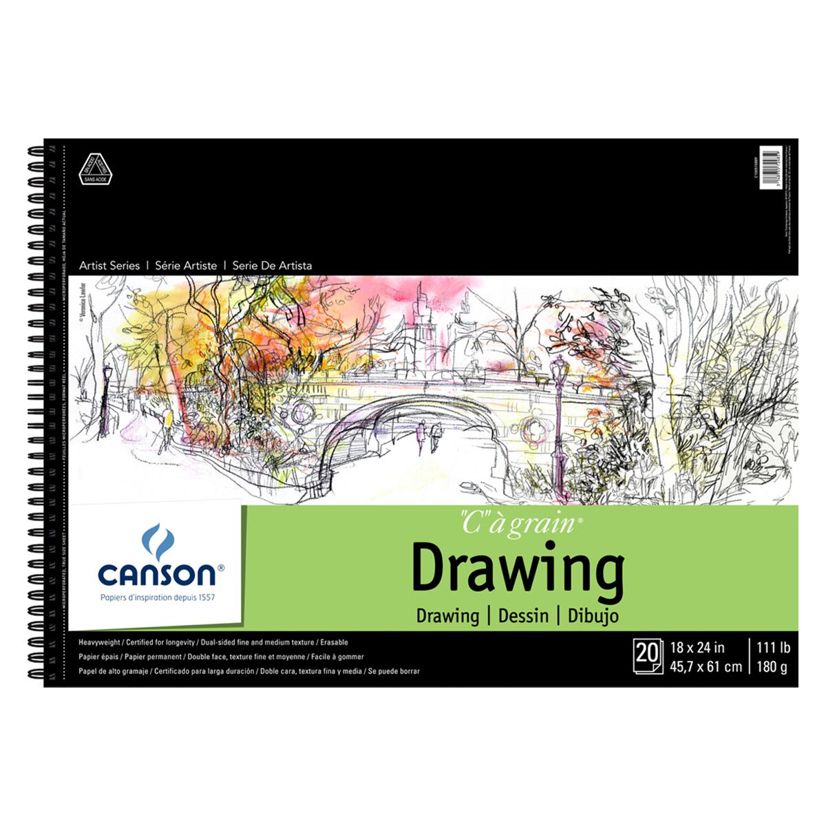 Canson C' A Grain Drawing Pads - 18"x24"