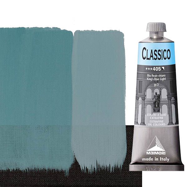 Maimeri Classico Oil Color 60 ml Tube - King's Blue Light