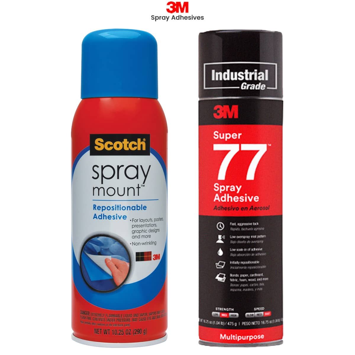 3M Scotch Spray Mount Repositionable Adhesive - 10.2 oz can