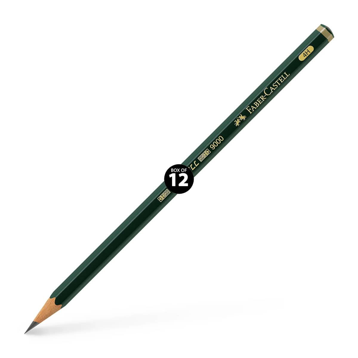Faber-Castell 9000 Graphite Pencil - 4H (Box of 12)