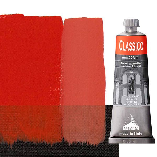 Maimeri Classico Oil Color 60 ml Tube - Cadmium Red Light