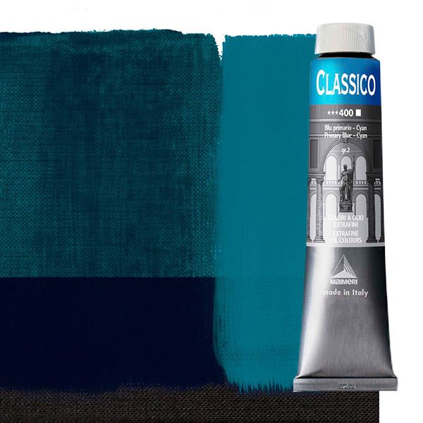 Maimeri Classico Oil Color 200 ml Tube - Primary Blue-Cyan