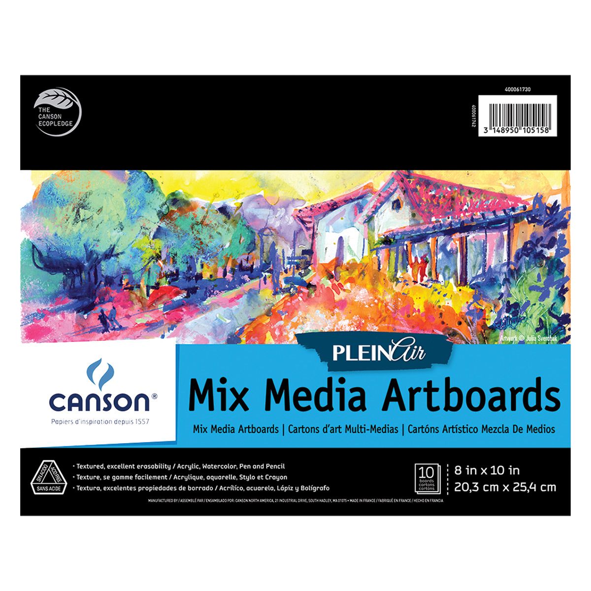 Canson Plein Air Mixed Media Pad 8x10"