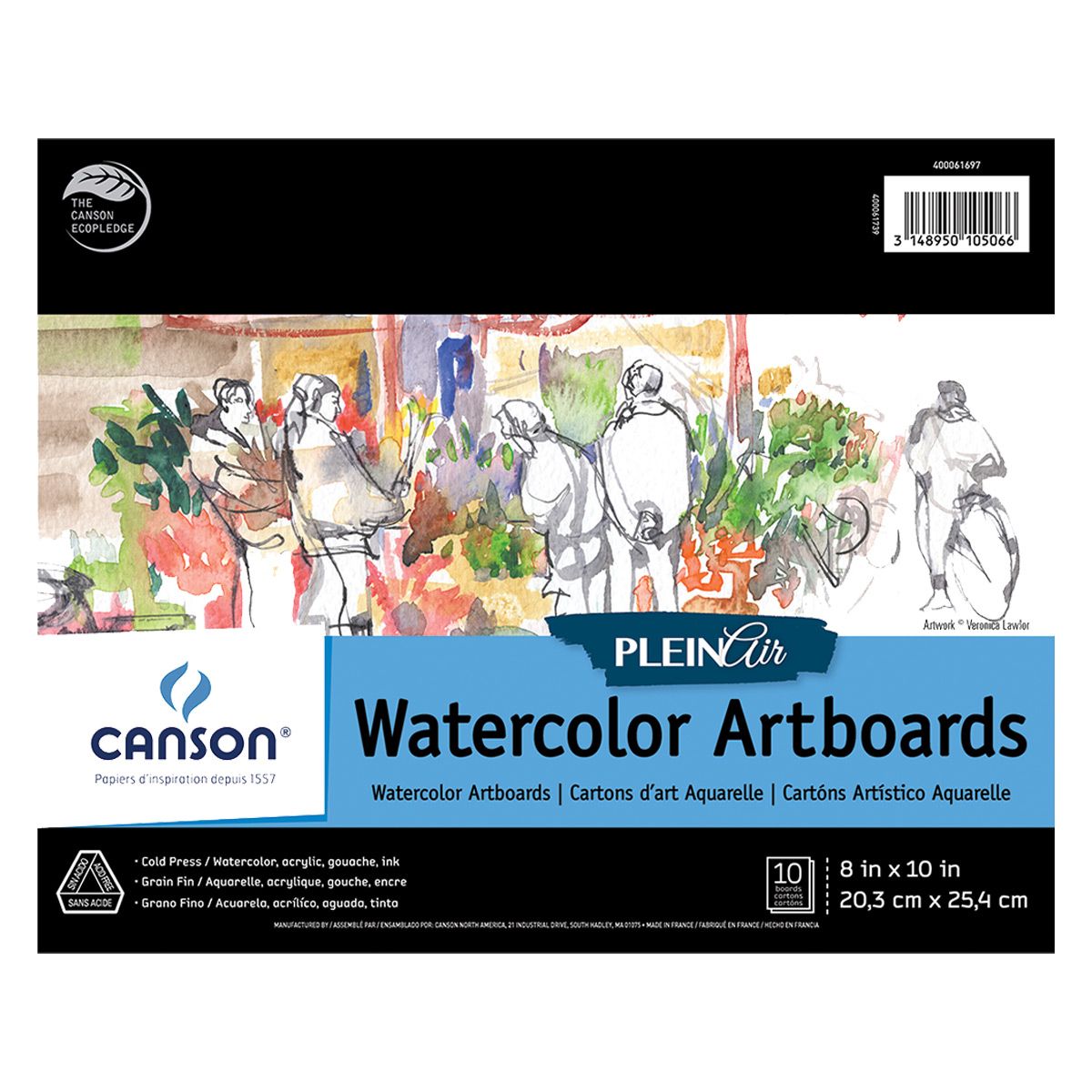 Canson Plein Air Watercolor Pad 8x10"