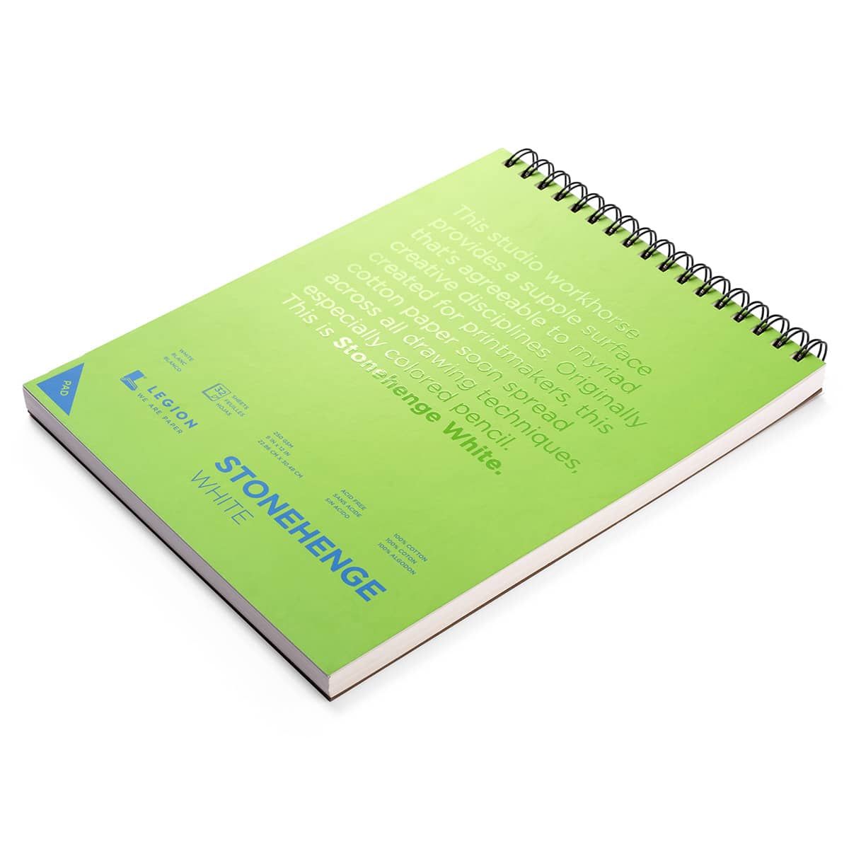 Stonehenge Paper Wirebound Journal 9x12", White Pad (32 Sheets) Jerry