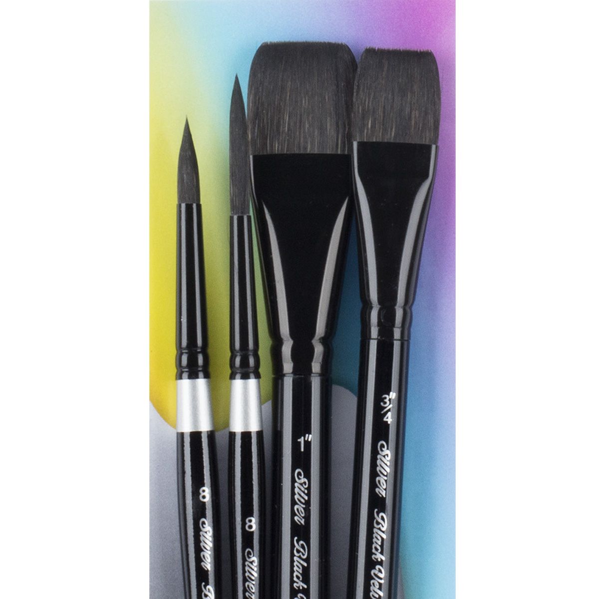 Black Velvet Watercolor Brush Basic Set WC-3202S Short Handle