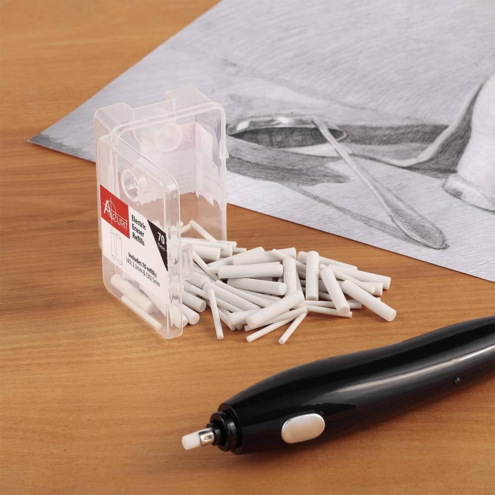 Buy Electric Eraser, Electric Erasers for Artists, Battery Operated Eraser  with 180 Refills, Electric Eraser Kit for Drawing, Art, Painting,  Sketching, Drafting Pencils, Detailer Tool for Crafting-White Online at  desertcartINDIA