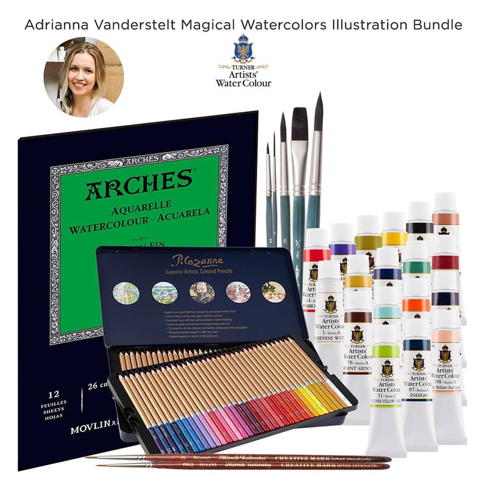 	Adrianna Vanderstelt Magical Turner Watercolors Illustration Bundle (Signature Set)