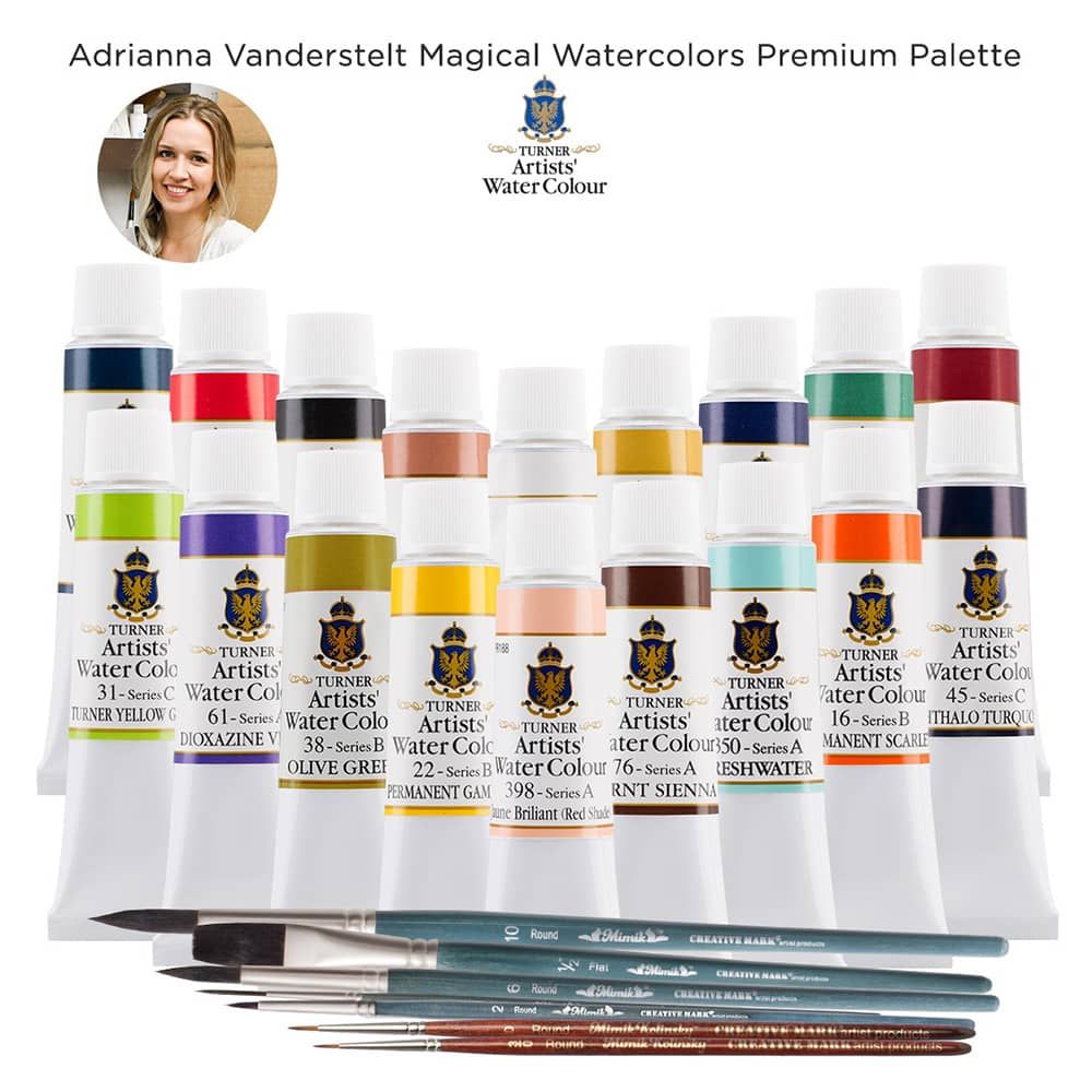 Adrianna Vanderstelt Magical Turner Watercolors Premium Palette (Signature Set)
