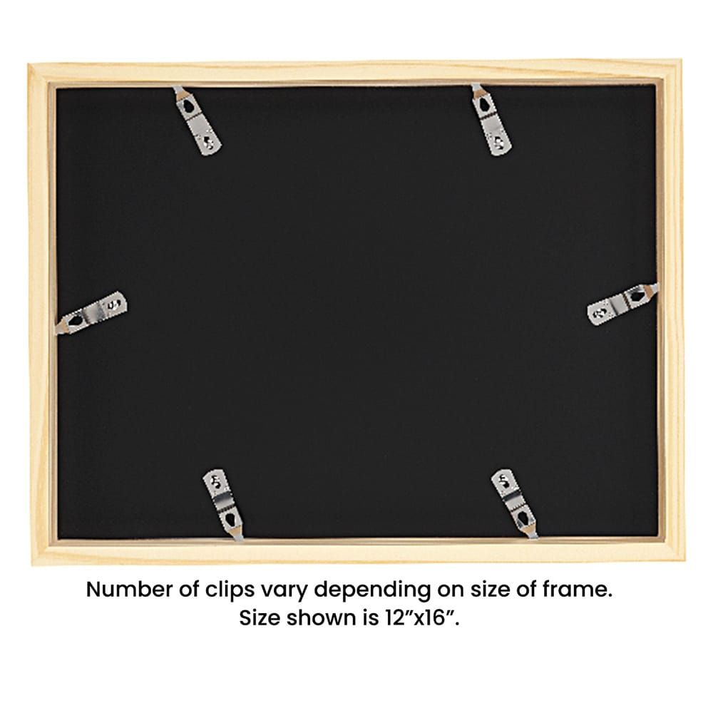 Ambiance Gallery Wood Frame 12" x 24" Black, 11/2" Profile (Box of 4