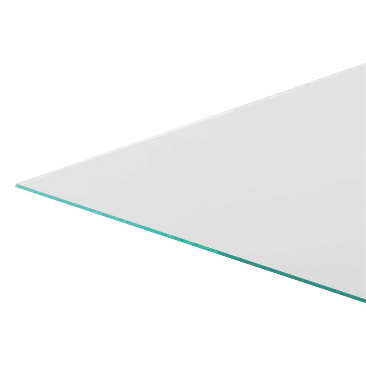 2mm thick glass with rounded edge for safety