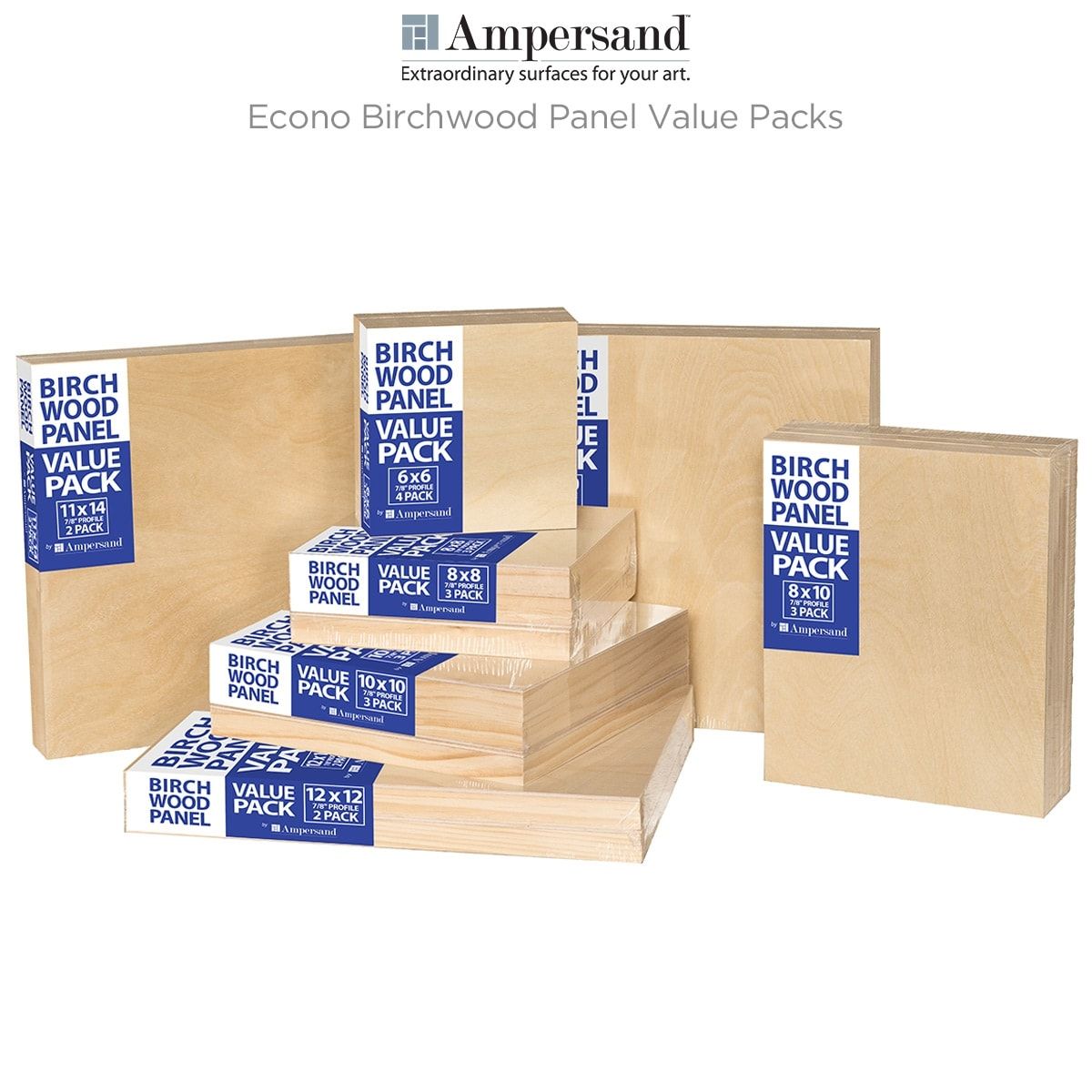 Ampersand Econo Birchwood Panel Value Packs